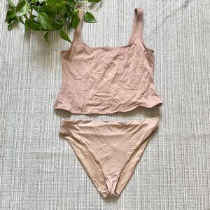 SKIMS Scoop Tank Swim Set